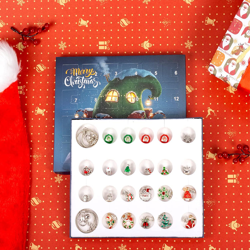 Calendrier de l'Avent 24 jours - Set de bracelets de Noël