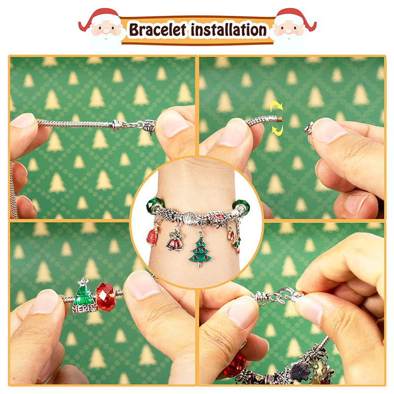 Calendrier de l'Avent 24 jours - Set de bracelets de Noël