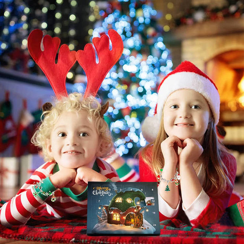 Calendrier de l'Avent 24 jours - Set de bracelets de Noël